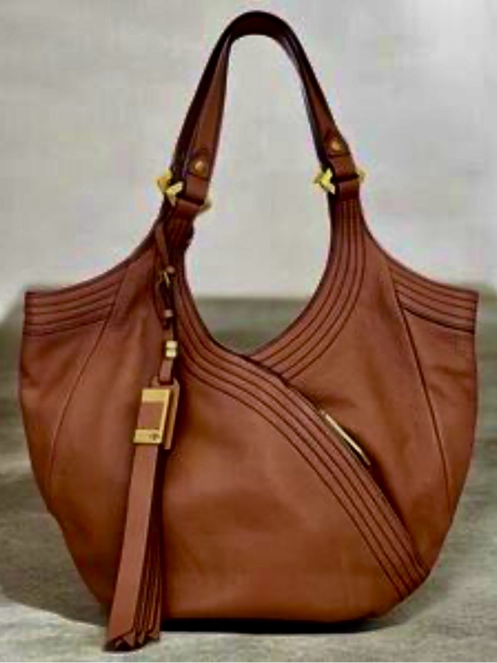 Womens Leather Hobo Bag - Taupe
orYany Tracy great condition with dust cover